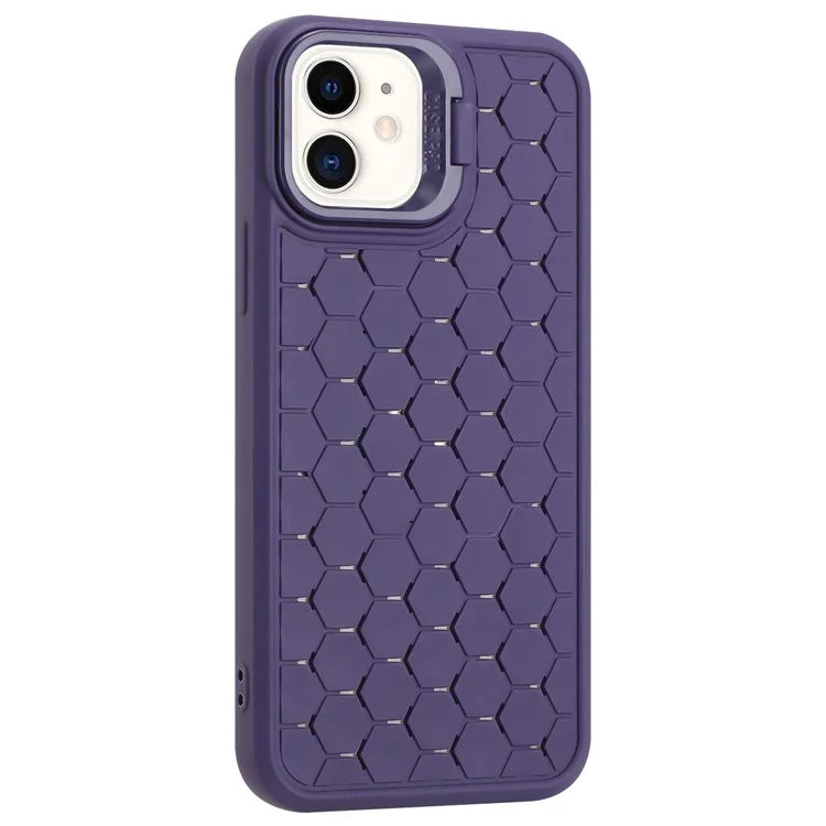 For iPhone 12 / 12 Pro Case Camera Kickstand TPU Cooling Magnetic Phone Cover