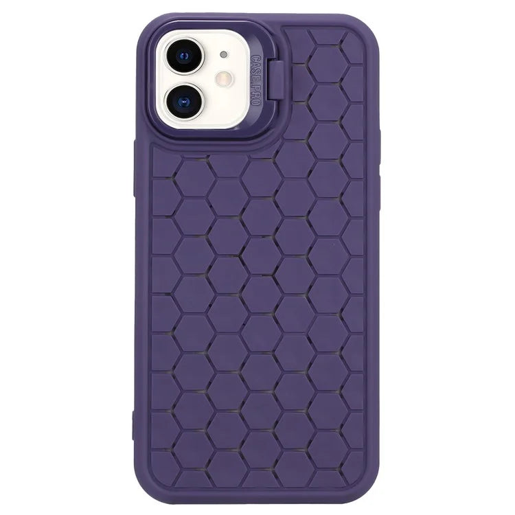 For iPhone 12 / 12 Pro Case Camera Kickstand TPU Cooling Magnetic Phone Cover