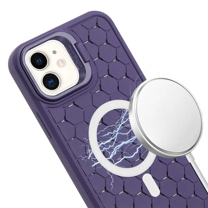 For iPhone 12 / 12 Pro Case Camera Kickstand TPU Cooling Magnetic Phone Cover