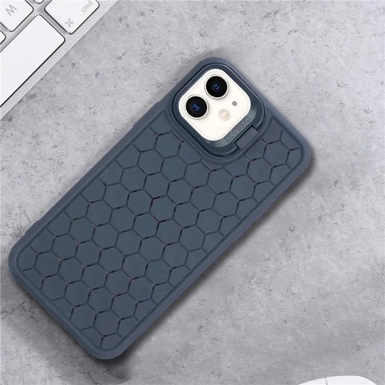 For iPhone 12 / 12 Pro Case Camera Kickstand TPU Cooling Magnetic Phone Cover