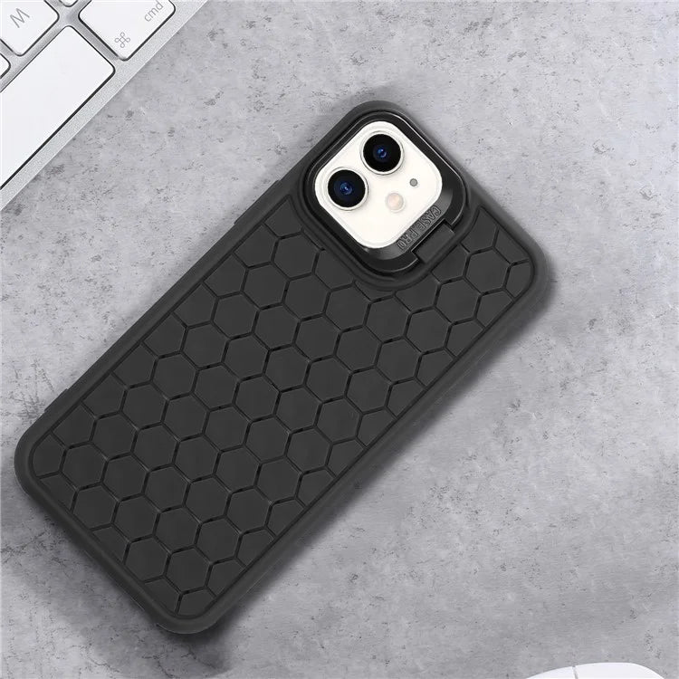 For iPhone 12 / 12 Pro Case Camera Kickstand TPU Cooling Magnetic Phone Cover