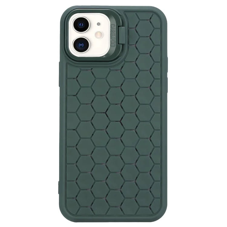 For iPhone 12 / 12 Pro Case Camera Kickstand TPU Cooling Magnetic Phone Cover