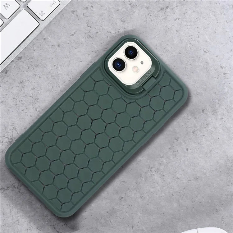 For iPhone 12 / 12 Pro Case Camera Kickstand TPU Cooling Magnetic Phone Cover