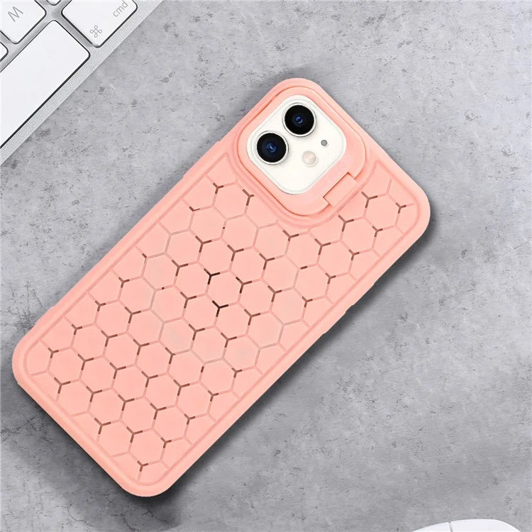 For iPhone 12 / 12 Pro Case Camera Kickstand TPU Cooling Magnetic Phone Cover