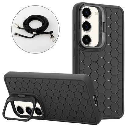 For Samsung Galaxy S23 Magnetic Case Heat Dissipation TPU Crossbody Phone Cover with Kickstand
