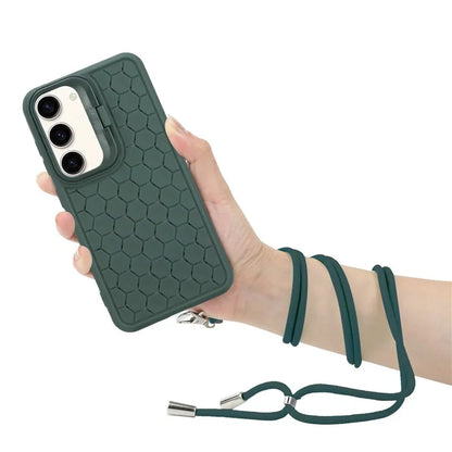 For Samsung Galaxy S23 Magnetic Case Heat Dissipation TPU Crossbody Phone Cover with Kickstand