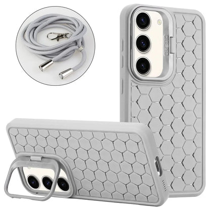 For Samsung Galaxy S23 Magnetic Case Heat Dissipation TPU Crossbody Phone Cover with Kickstand