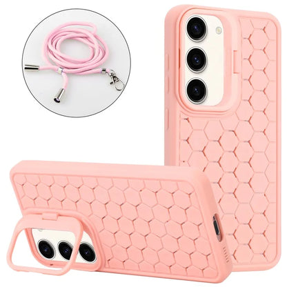 For Samsung Galaxy S23 Magnetic Case Heat Dissipation TPU Crossbody Phone Cover with Kickstand