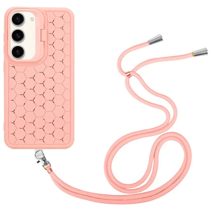 For Samsung Galaxy S23 Magnetic Case Heat Dissipation TPU Crossbody Phone Cover with Kickstand