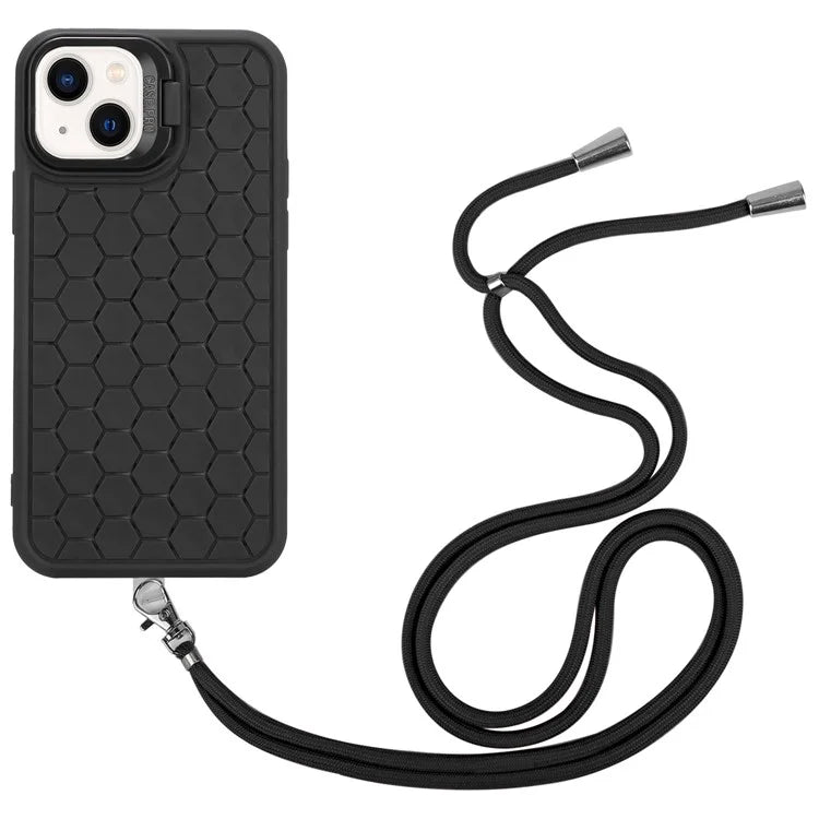 For iPhone 15 Heat Dissipation Case TPU Crossbody Phone Cover Compatible with MagSafe
