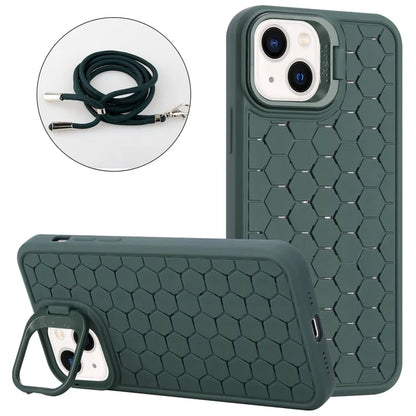 For iPhone 15 Heat Dissipation Case TPU Crossbody Phone Cover Compatible with MagSafe