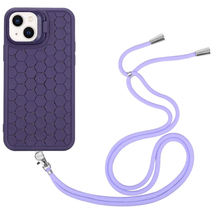 For iPhone 15 Heat Dissipation Case TPU Crossbody Phone Cover Compatible with MagSafe