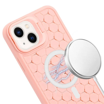 For iPhone 15 Heat Dissipation Case TPU Crossbody Phone Cover Compatible with MagSafe