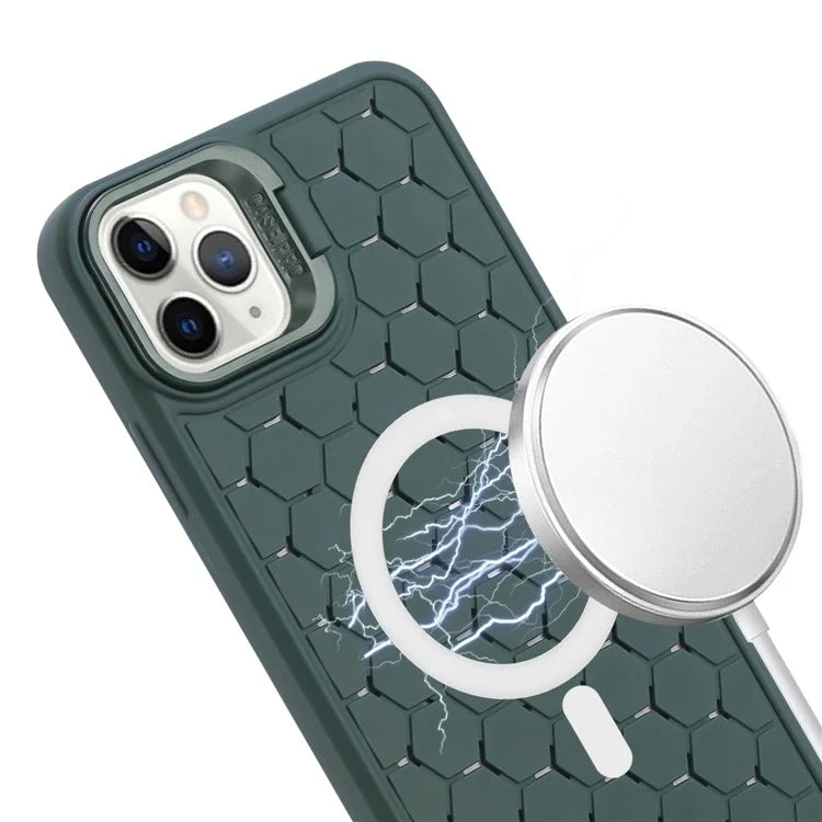 For iPhone 12 Pro Case Compatible with MagSafe Kickstand Lanyard TPU Phone Cover