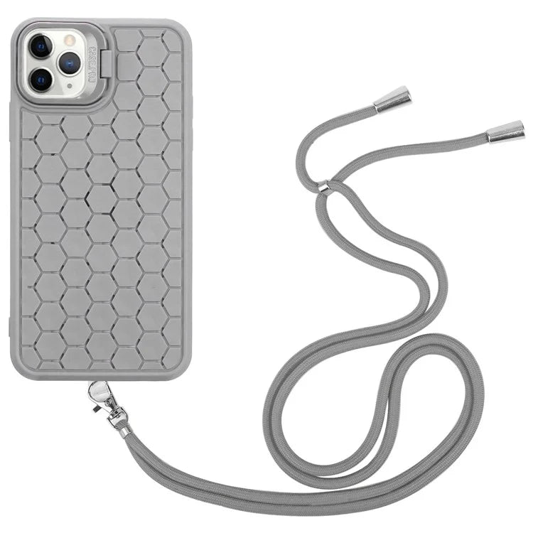 For iPhone 12 Pro Case Compatible with MagSafe Kickstand Lanyard TPU Phone Cover
