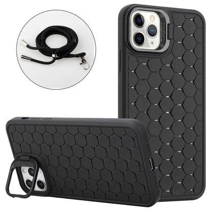 For iPhone 14 Pro Max Magnetic Case Soft TPU Kickstand Back Cover with Lanyard