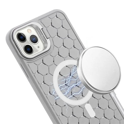 For iPhone 14 Pro Max Magnetic Case Soft TPU Kickstand Back Cover with Lanyard