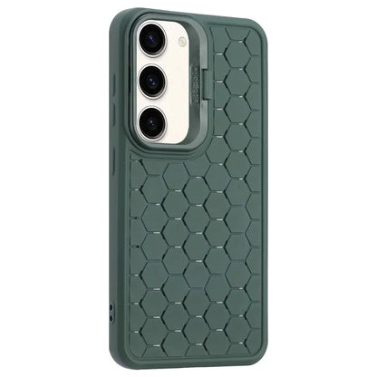 For Samsung Galaxy S23+ Magnetic Case Breathable TPU Phone Cover with Invisible Kickstand
