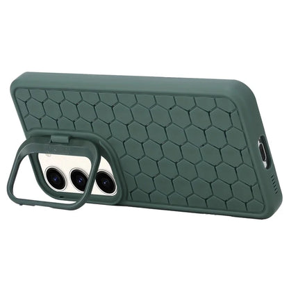 For Samsung Galaxy S23+ Magnetic Case Breathable TPU Phone Cover with Invisible Kickstand