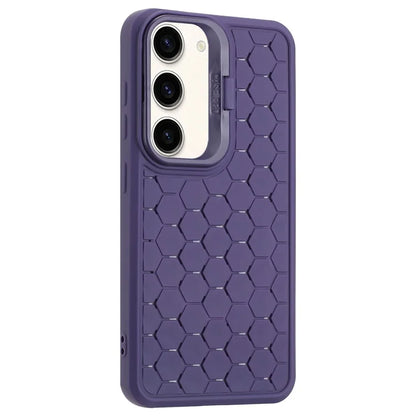 For Samsung Galaxy S23+ Magnetic Case Breathable TPU Phone Cover with Invisible Kickstand