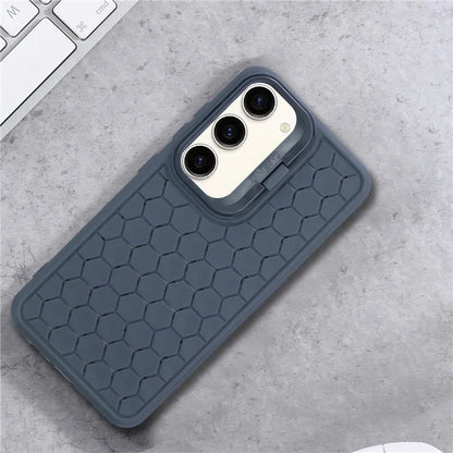 For Samsung Galaxy S23+ Magnetic Case Breathable TPU Phone Cover with Invisible Kickstand