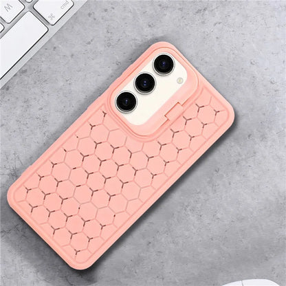 For Samsung Galaxy S23+ Magnetic Case Breathable TPU Phone Cover with Invisible Kickstand