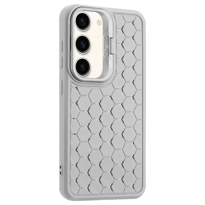 For Samsung Galaxy S23 Magnetic Case Kickstand TPU Phone Cover Honeycomb Texture Heat Dissipation
