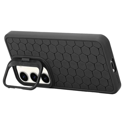 For Samsung Galaxy S23 Magnetic Case Kickstand TPU Phone Cover Honeycomb Texture Heat Dissipation