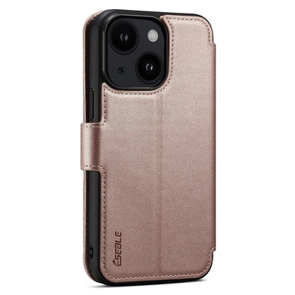E1 For iPhone 14 Plus / 15 Plus Cover Magnetic Leather Stand Cell Phone Case Compatible with MagSafe