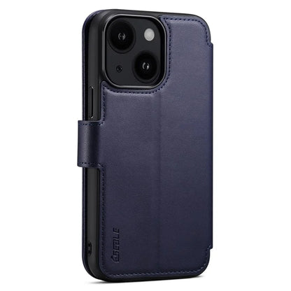 E1 For iPhone 15 Case Leather Wallet Drop-proof Phone Cover Compatible with MagSafe