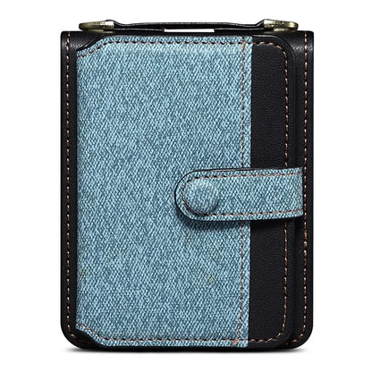 For Samsung Galaxy Z Flip5 5G Case PU Leather+PC Phone Protective Cover with Strap