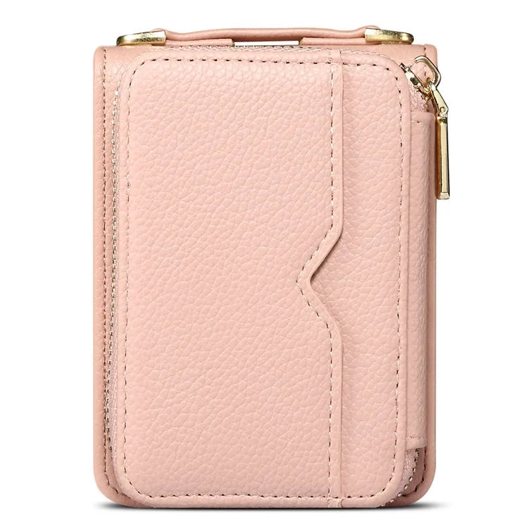 For Samsung Galaxy Z Flip4 5G Case Multi-card Slot PU Leather+PC Phone Protector with Strap