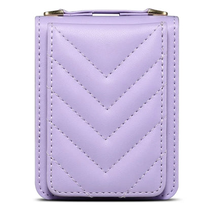 For Samsung Galaxy Z Flip4 5G Case PU Leather+PC Phone Cover Protective Phone Shell with Strap