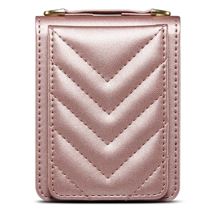 For Samsung Galaxy Z Flip4 5G Case PU Leather+PC Phone Cover Protective Phone Shell with Strap