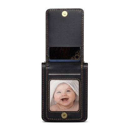 For Samsung Galaxy Z Flip3 5G Phone Protector PU Leather+PC Phone Case Phone Shell with Strap