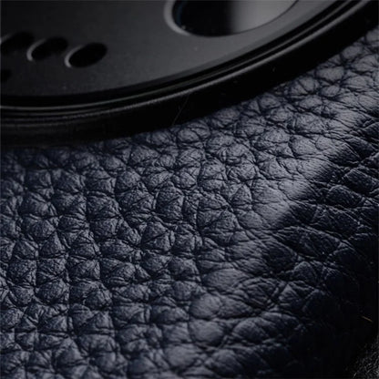 MELKCO Cellphone Case for Xiaomi 13 Pro 5G , Genuine Cow Leather Coated PC Anti-Drop Cover