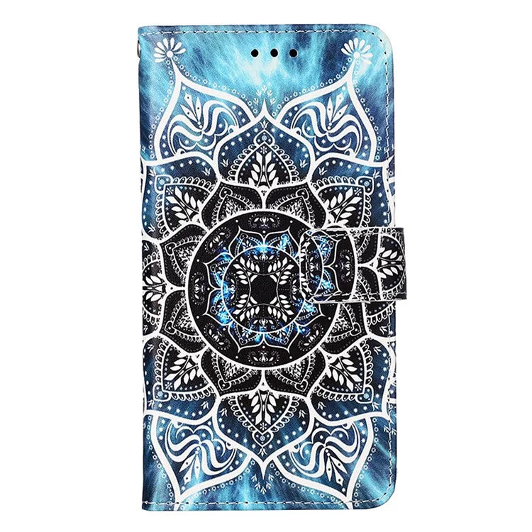 YB Pattern Printing Leather Series-4 for Xiaomi Redmi A3 Case Wallet Pattern Printing Phone Cover