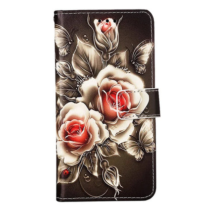 YB Pattern Printing Leather Series-4 for Xiaomi Redmi A3 Case Wallet Pattern Printing Phone Cover