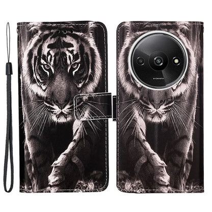YB Pattern Printing Leather Series-4 for Xiaomi Redmi A3 Case Wallet Pattern Printing Phone Cover