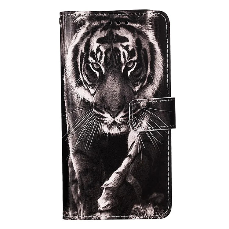 YB Pattern Printing Leather Series-4 for Xiaomi Redmi A3 Case Wallet Pattern Printing Phone Cover