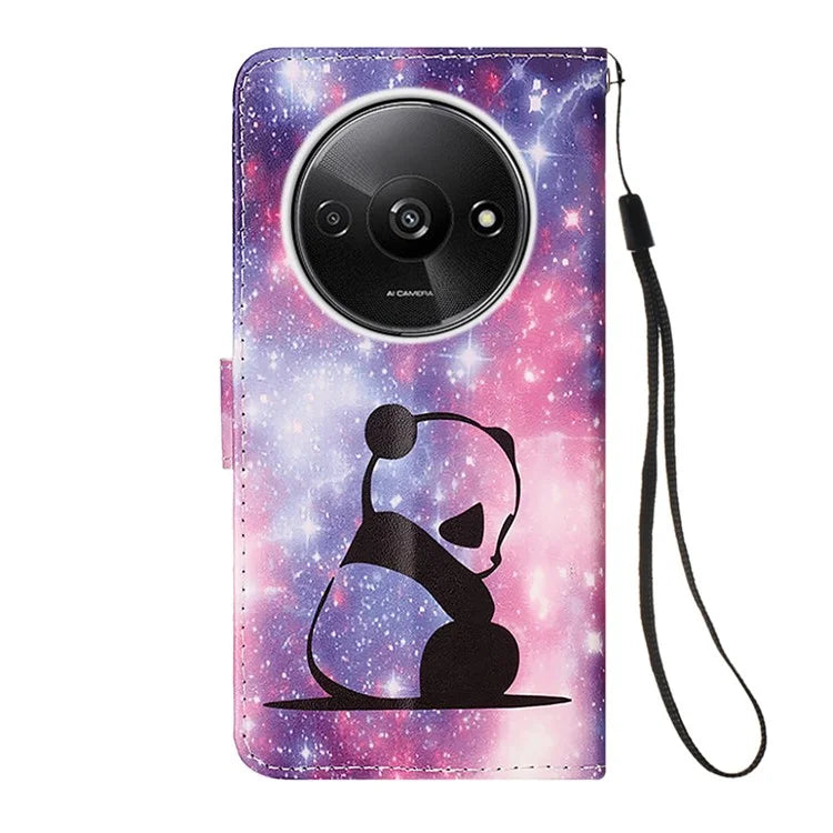 YB Pattern Printing Leather Series-4 for Xiaomi Redmi A3 Case Wallet Pattern Printing Phone Cover