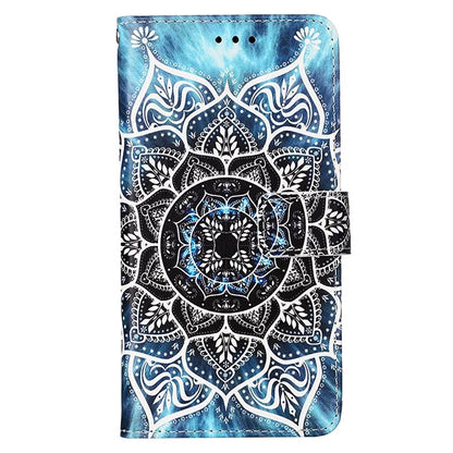 YB Pattern Printing Leather Series-4 for Xiaomi Redmi Note 13 4G Phone Case with Hand Strap
