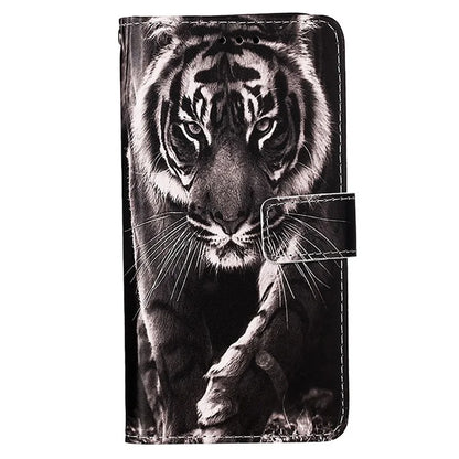 YB Pattern Printing Leather Series-4 for Xiaomi Redmi Note 13 4G Phone Case with Hand Strap