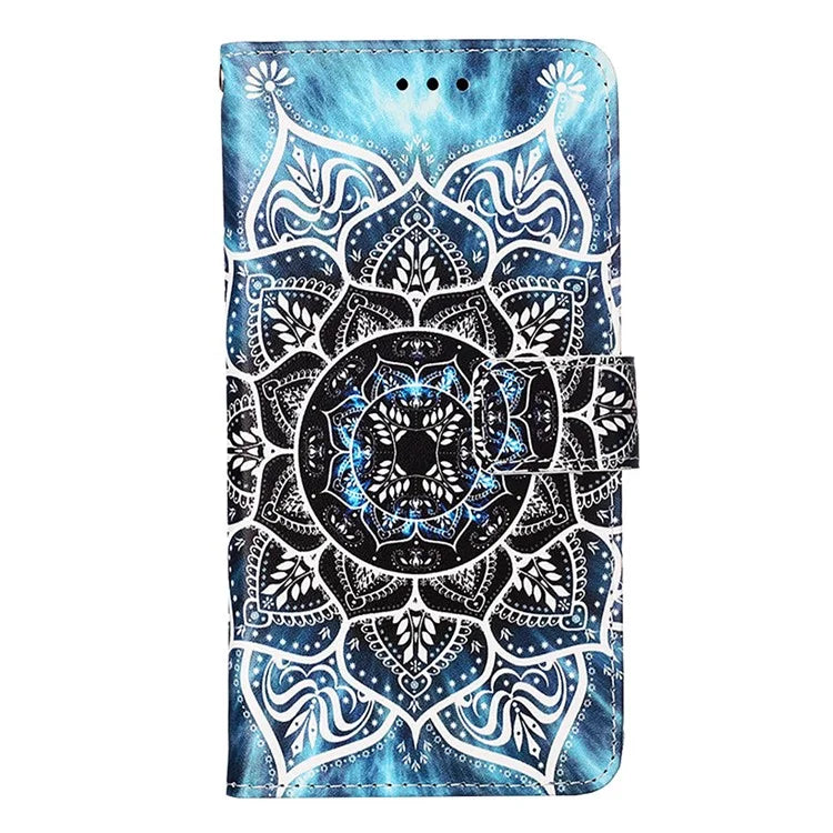 YB Pattern Printing Leather Series-4 for Xiaomi Redmi Note 13 5G Phone Case Pattern Printing Stand Cover