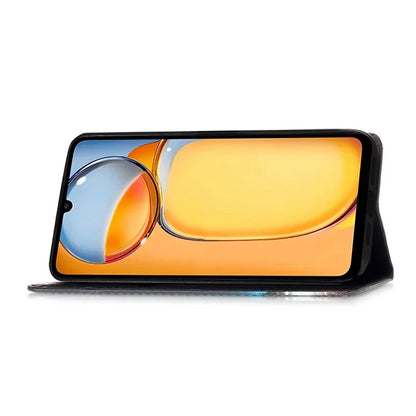 YB Pattern Printing Leather Series-4 for Xiaomi Redmi Note 13 5G Phone Case Pattern Printing Stand Cover
