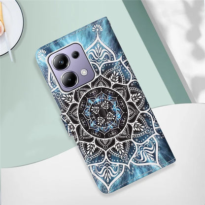 YB Pattern Printing Leather Series-4 for Xiaomi Redmi Note 13 Pro 4G / Poco M6 Pro 4G Case Leather Wallet Cover