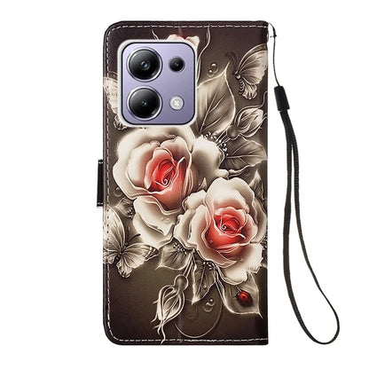 YB Pattern Printing Leather Series-4 for Xiaomi Redmi Note 13 Pro 4G / Poco M6 Pro 4G Case Leather Wallet Cover