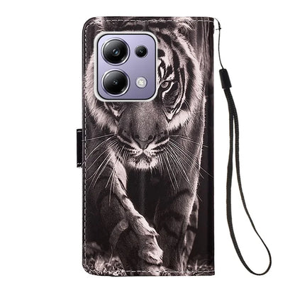 YB Pattern Printing Leather Series-4 for Xiaomi Redmi Note 13 Pro 4G / Poco M6 Pro 4G Case Leather Wallet Cover