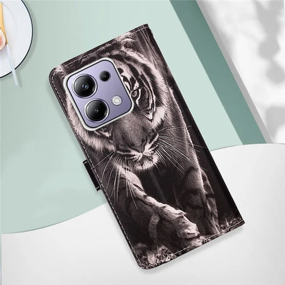 YB Pattern Printing Leather Series-4 for Xiaomi Redmi Note 13 Pro 4G / Poco M6 Pro 4G Case Leather Wallet Cover