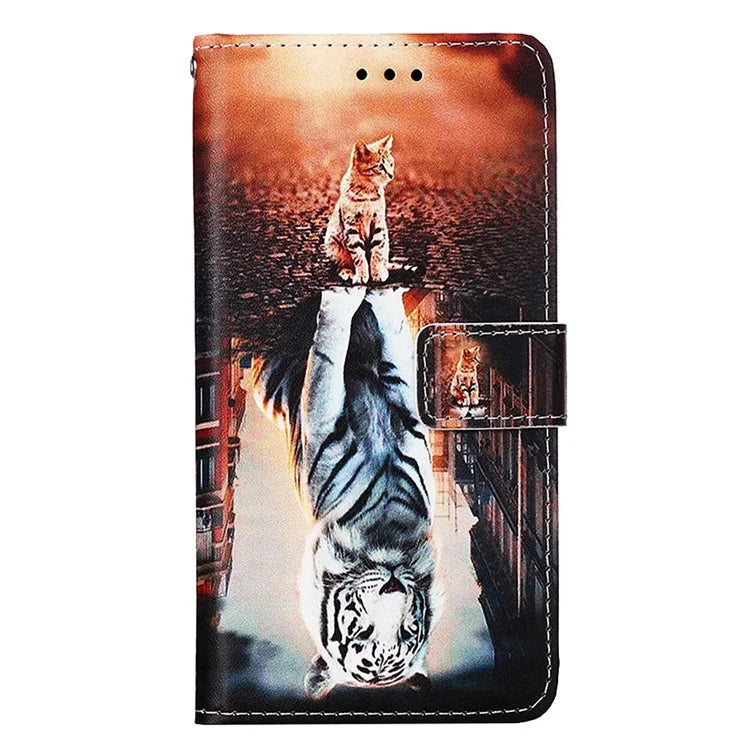 YB Pattern Printing Leather Series-4 for Xiaomi Redmi Note 13 Pro 4G / Poco M6 Pro 4G Case Leather Wallet Cover